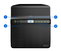 Synology DiskStation DS420j Network Attached Storage Drive (Black)