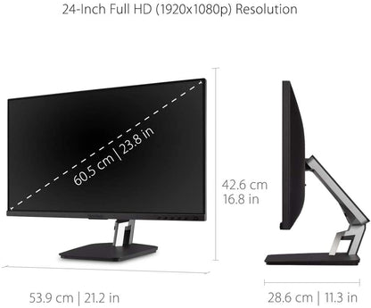 ViewSonicTD2455 24” In-Cell Touch Monitor with USB Type-C Input and Advanced Ergonomics