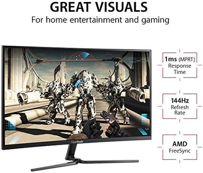 ViewSonic VX2458-C-mhd 24" Curved Gaming Monitor