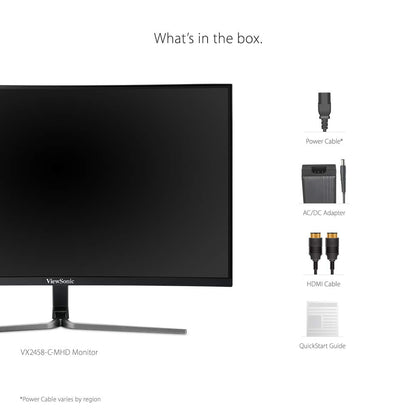 ViewSonic VX2458-C-mhd 24" Curved Gaming Monitor